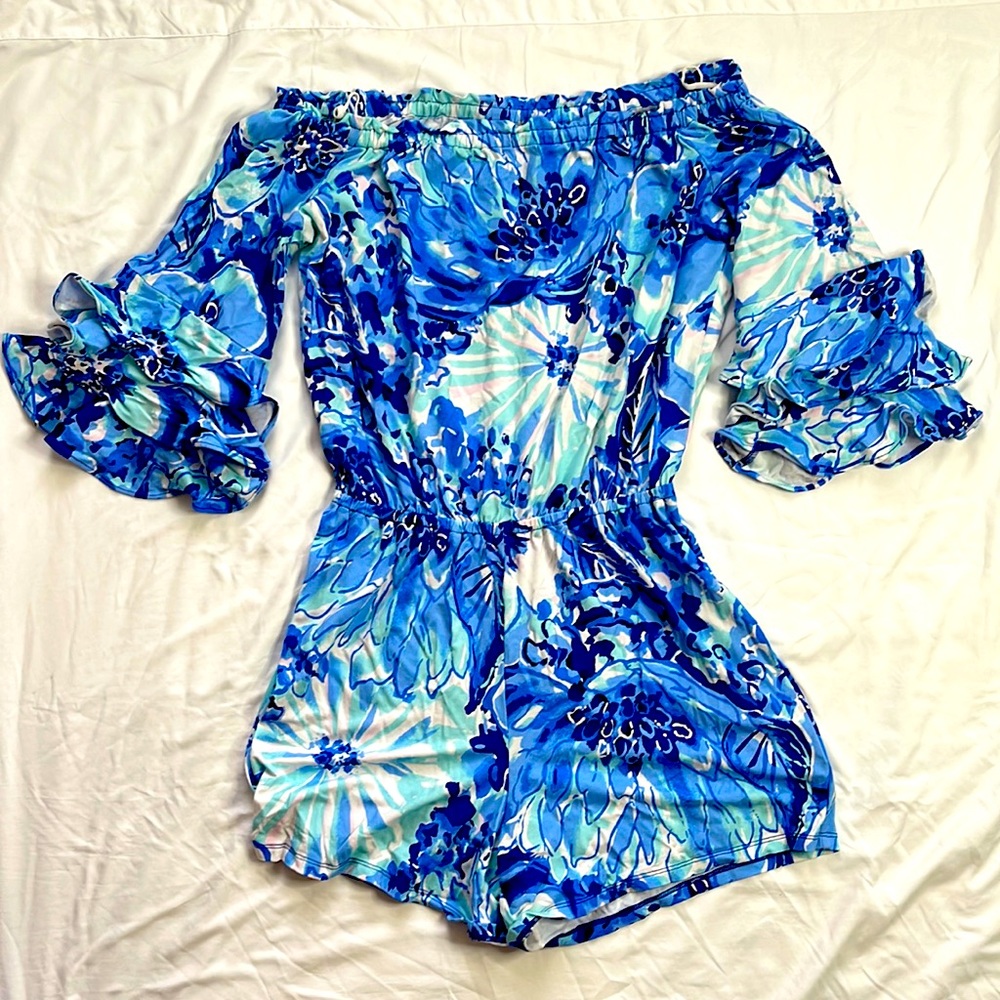 Lilly Pulitzer Calla off shoulder Romper